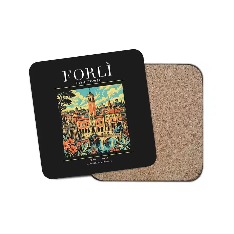 FORLÌ - Poster - Coaster - Black