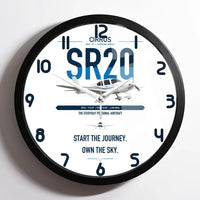 Thumbnail for Cirrus SR20 design on white framed wall clock