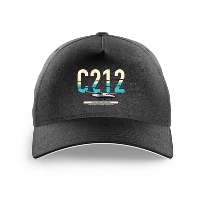 CASA C-212-300 Aviocar design on black printed hat