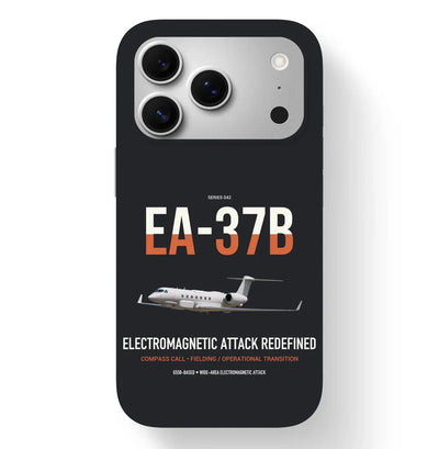 EA-37B Compass Call design on black magsafe iphone case, for iPhone 17 Pro