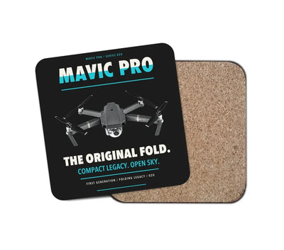 DJI Mavic Pro design on black 1 piece coaster