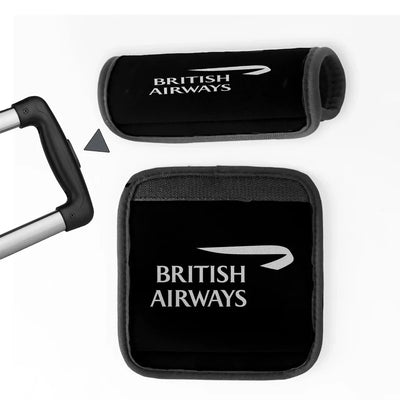 British Airways Airlines Neoprene aviation design luggage handle cover, soft silicone construction.