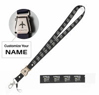 Thumbnail for Airbus A330 & Trent 700 Engine seat belt lanyard - black with name