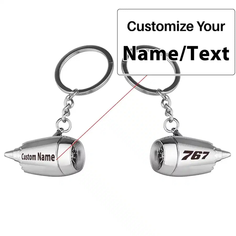 Customisable Boeing 767 Key Chain