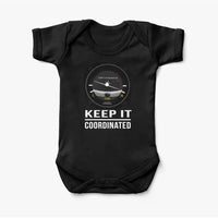 Thumbnail for Keep It Coordinated aviation print on kids gentle cotton bodysuit.