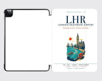 Thumbnail for London Heathrow Airport (LHR) design on white ipad tablet case