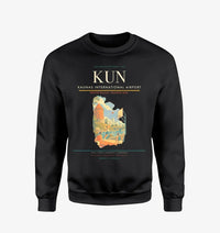 Thumbnail for Kaunas International Airport (KUN) design on black sweatshirt