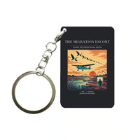Thumbnail for VINTAGE G4448 - The Migration Escort - Designed Key Chain design on black