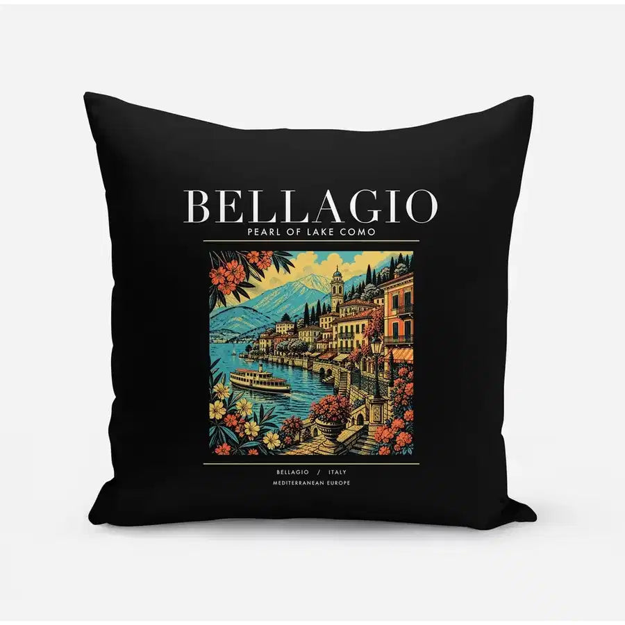 BELLAGIO - Poster - Pillow - Black