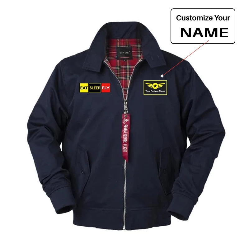 Customisable Eat Sleep Fly Jacket - view 3