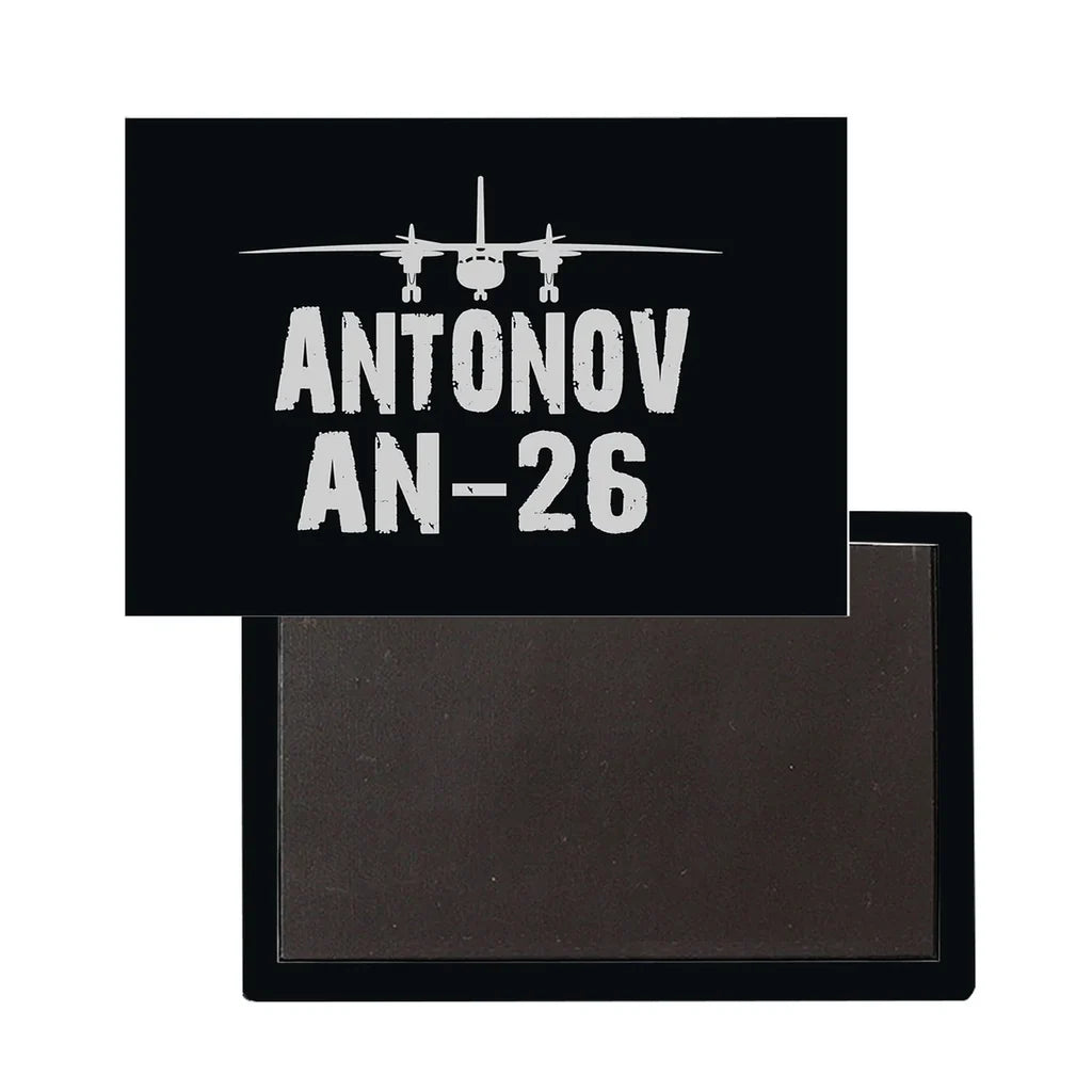 Antonov AN-26 Plane aviation themed magnet, strong neodymium core.