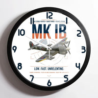 Thumbnail for Hawker Typhoon Mk IB design on white framed wall clock