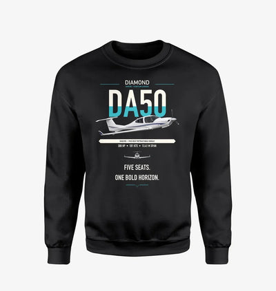 Diamond DA50 RG design on black sweatshirt