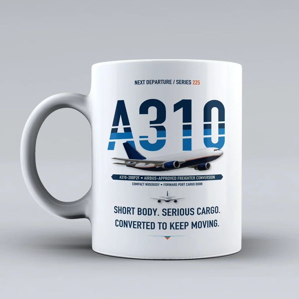 A310-200P2F Mug design on white airbus
