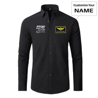 Thumbnail for Boeing 757 & Rolls Royce Engine (RB211) aviation design printed on soft cotton long-sleeve 2D shirt.