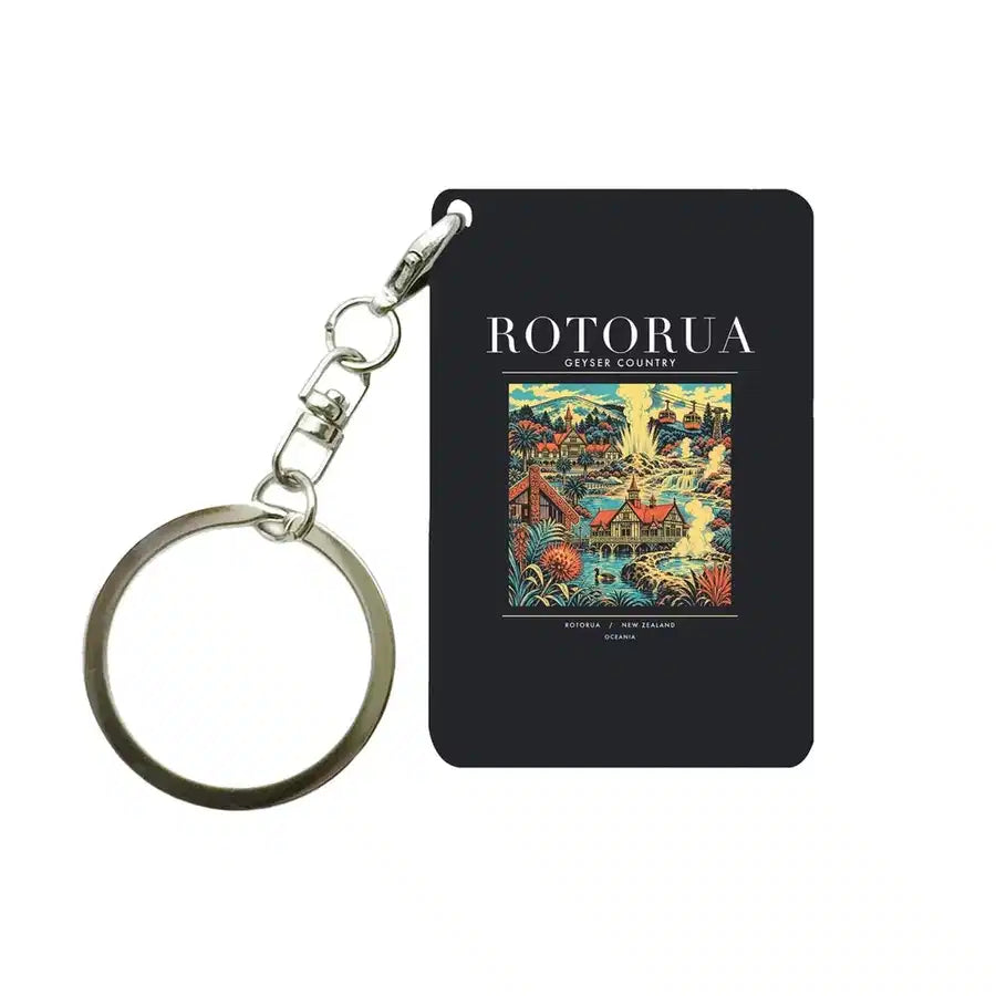 ROTORUA - Poster - Key Chain - Black