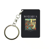 Thumbnail for ROTORUA - Poster - Key Chain - Black