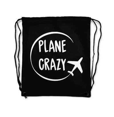 Plane Crazy aviation drawstring bag in lightweight polyester.
