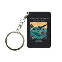 Thumbnail for VINTAGE G4369 - The Shipwreck Spotters - Designed Key Chain design on black