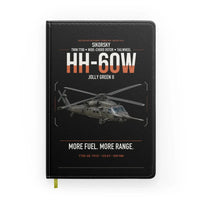 Thumbnail for Sikorsky HH-60W Jolly Green II design on black notebook