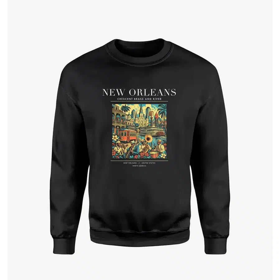 NEW ORLEANS - Poster - Sweatshirt - Black