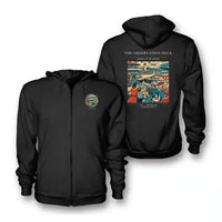 Thumbnail for VINTAGE G4081 - The Observation Deck - Premium Zipped Hoodie design on black