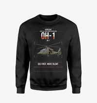 Thumbnail for Kawasaki OH-1 design on black sweatshirt