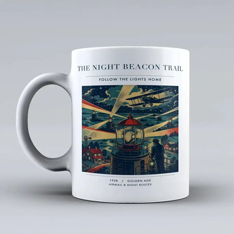 VINTAGE G4016 - The Night Beacon Trail - Ceramic Mug design on white