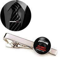 Thumbnail for Flight Attendant aviation-themed tie clip, polished stainless steel.