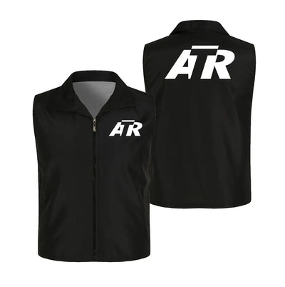 ATR & Text Thin Style aviation design printed on lightweight shell with sleeveless design thin vest.
