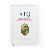 Thumbnail for Sri Guru Ram Dass Jee International Airport Amritsar (ATQ) design on white notebook