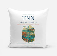 Thumbnail for Tainan Airport (TNN) design on white pillow