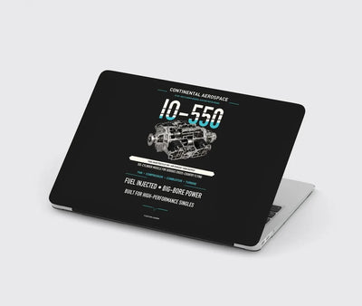 IO-550 design on black MacBook case