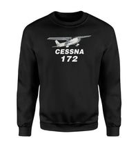 Thumbnail for The Cessna 172 aviation design printed on soft cotton blend sweatshirt.