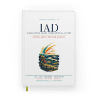 Thumbnail for Washington Dulles International Airport (IAD) design on white notebook