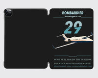 Thumbnail for Bombardier Learjet 29 design on black ipad tablet case