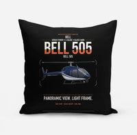 Thumbnail for Bell 505 design on black pillow