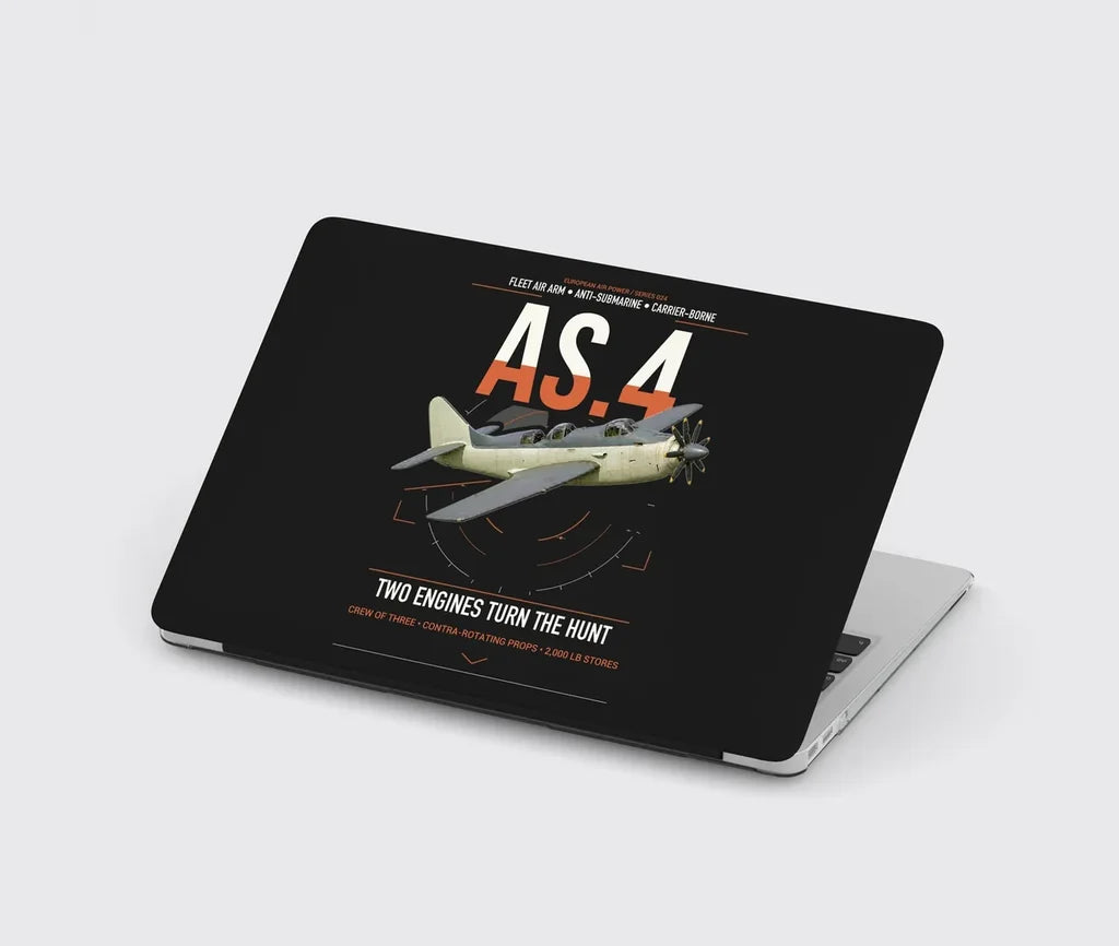 Fairey Gannet AS.4 design on black MacBook case