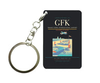 Thumbnail for Grand Forks International Airport (GFK) design on black key chain