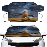 Thumbnail for Amazing Military Aircraft at Night Car aviation design on car windshield cover.