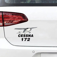 Thumbnail for The Cessna 172 Car aviation design car sticker in weather-resistant vinyl.