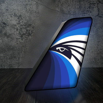 Egyptair Airlines Led Aircraft Tail aviation design on premium acrylic with LED 3D aircraft tail lamp.