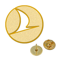 Thumbnail for Turkish Airlines aviation hollow pin in polished alloy.