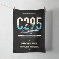 Thumbnail for Airbus C295 Firefighter design on black towel