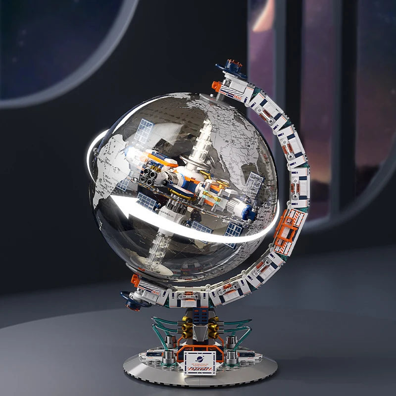 Dawn Globe Collectible Building Blocks aviation themed Lego-style model aircraft in ABS plastic.
