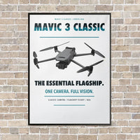 Thumbnail for DJI Mavic 3 Classic vertical canvas print - framed - white background
