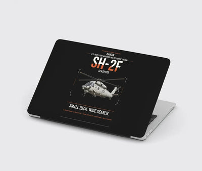 Kaman SH-2F Seasprite design on black MacBook case