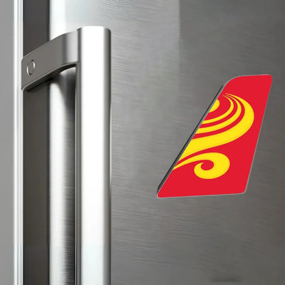 Hong Kong Airlines aviation design tail magnet in 3D metal with magnetic back.