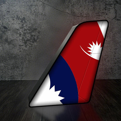 Nepal Airlines Led Aircraft Tail aviation art 3D aircraft tail lamp in premium acrylic with LED.
