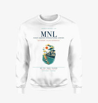 Thumbnail for Manila Ninoy Aquino International Airport (MNL) design on white sweatshirt